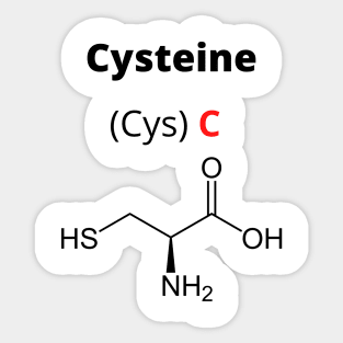 Amino acid cystéine Sticker